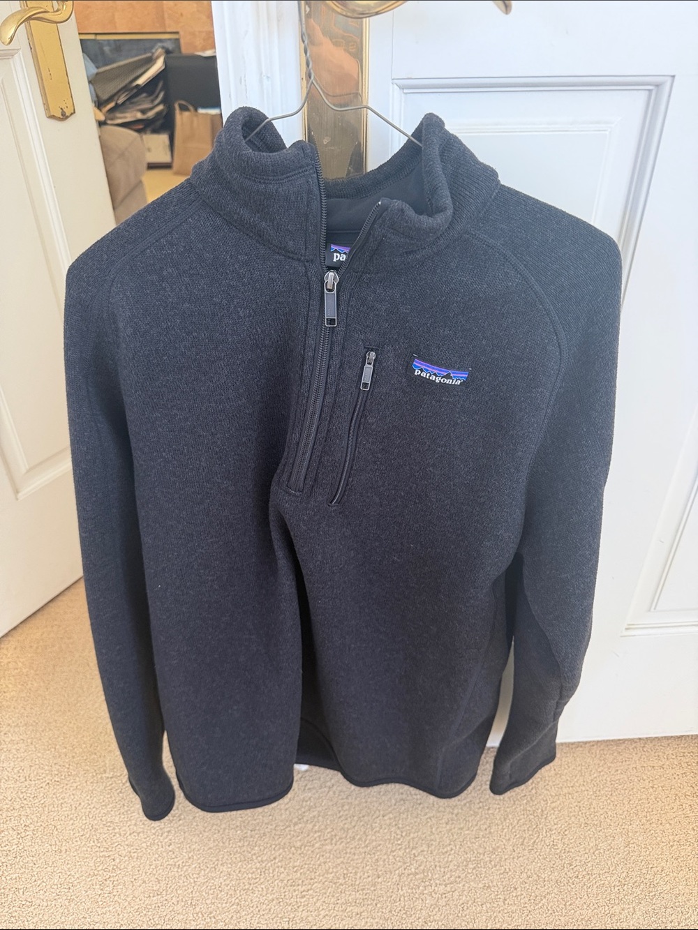 Patagonia Men’s Charcoal Zip-Neck Pullover